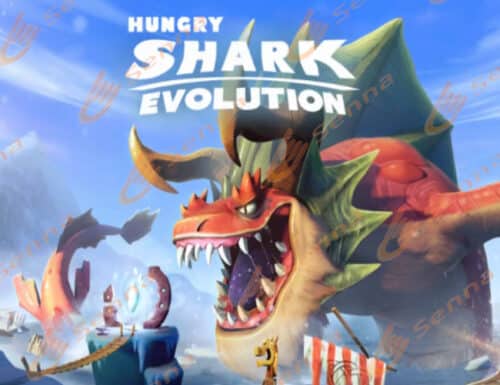 Logo Hungry Shark Evolution Mod Apk