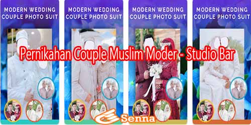 Pernikahan Couple Muslim Moder - Studio Bar