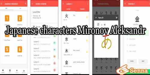 Japanese characters Mironov Aleksandr