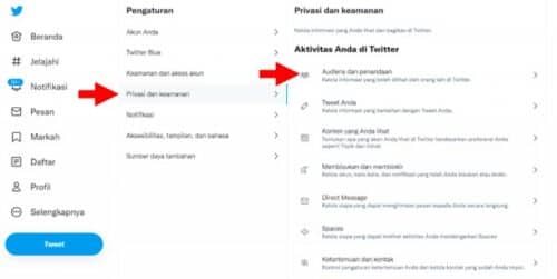 Tutorial Untuk Membuka Privasi Akun Twitter Dengan Mudah