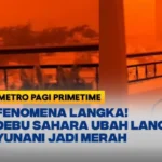 langit merah Yunani