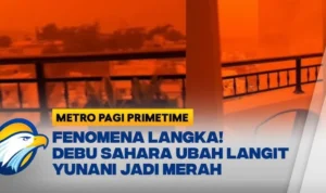 langit merah Yunani langit merah Yunani